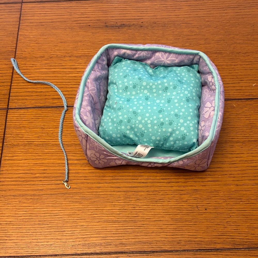 American Girl Dog Bed and Leash